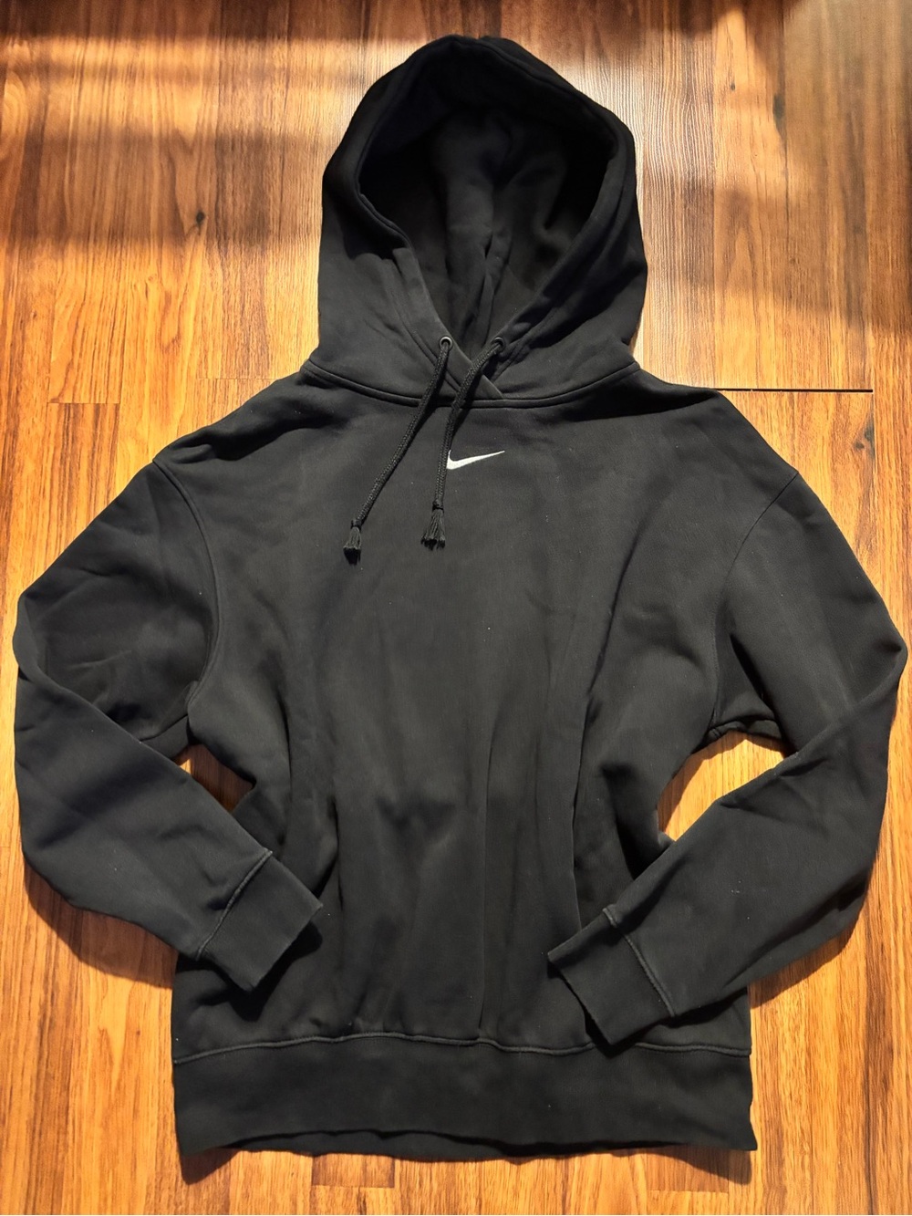 Nike Center Swoosh Pullover Hoodie - Black (Size XS)